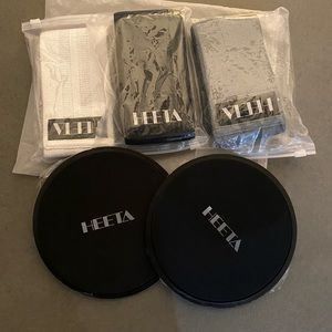 Heeta sliders set & 3 resistance bands for excersise.